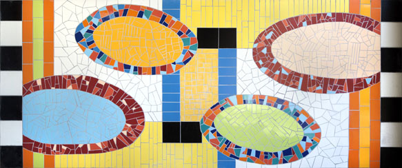 Mozaiek 3 Onderdoorgang Bloemkwekerstraat/Gaffelstraat